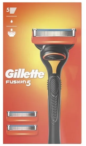 Gillette - Fusion5 barberhøvel + 3 barberblad