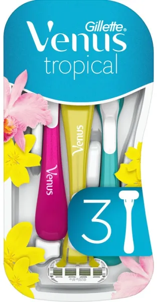 Gillette Venus Tropical Single Razor 3 Pieces